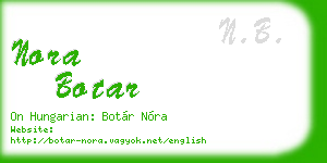 nora botar business card